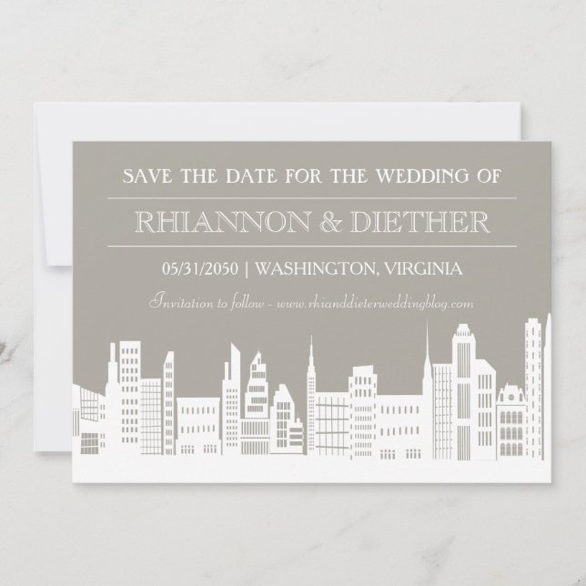 Urban City Save the Dates Save The Date (Front)