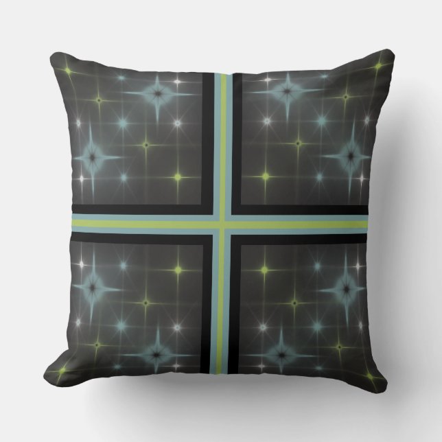 Urban Colours Pattern Throw Pillow (Front)