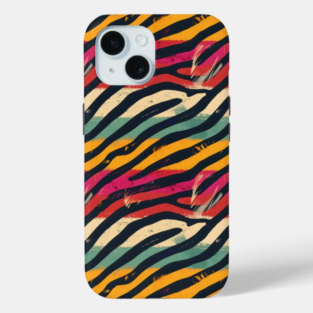 Urban Colours Zebra Stripes Case-Mate iPhone Case (Back)