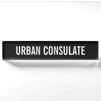 Urban Consulate Nameplate
