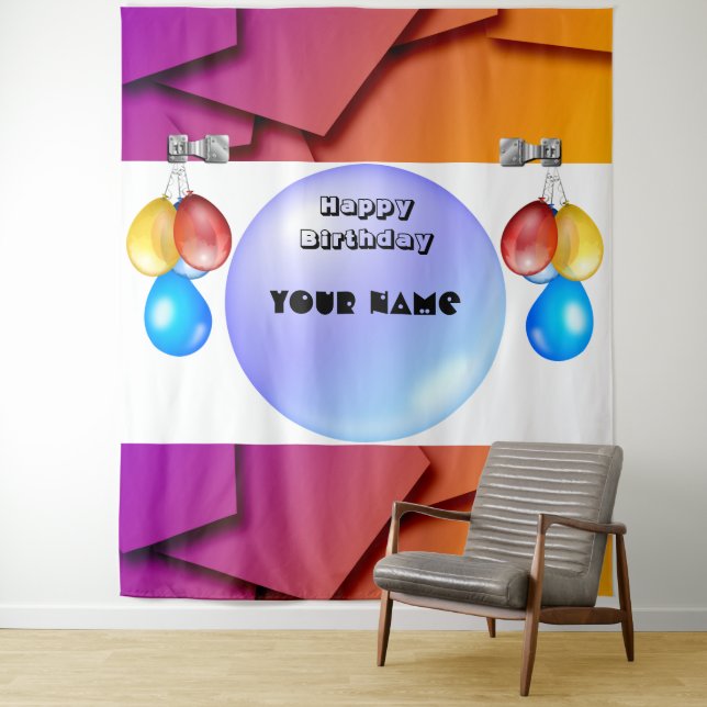 Urban Contemporary Sophisticated Style Personalize Tapestry (In Situ)