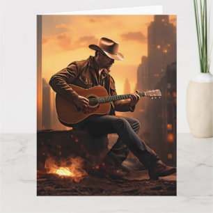 Urban Cowboy Happy Birthday GREETING CARD