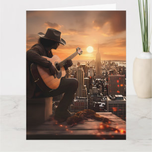 Urban Cowboy Happy Birthday GREETING CARD
