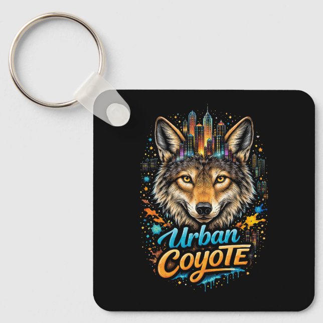 Urban Coyote Keychain (Front)