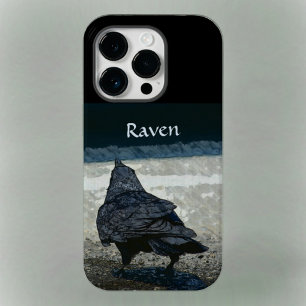 Urban Crow of Grey and Black Gothic Raven