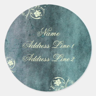 Urban Decan Blue Address Labels