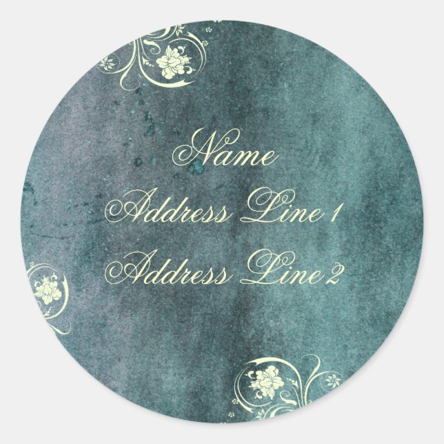 Urban Decan Blue Address Labels (Front)