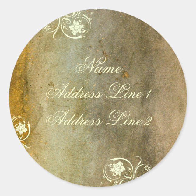 Urban Decan Gold Address Labels (Front)