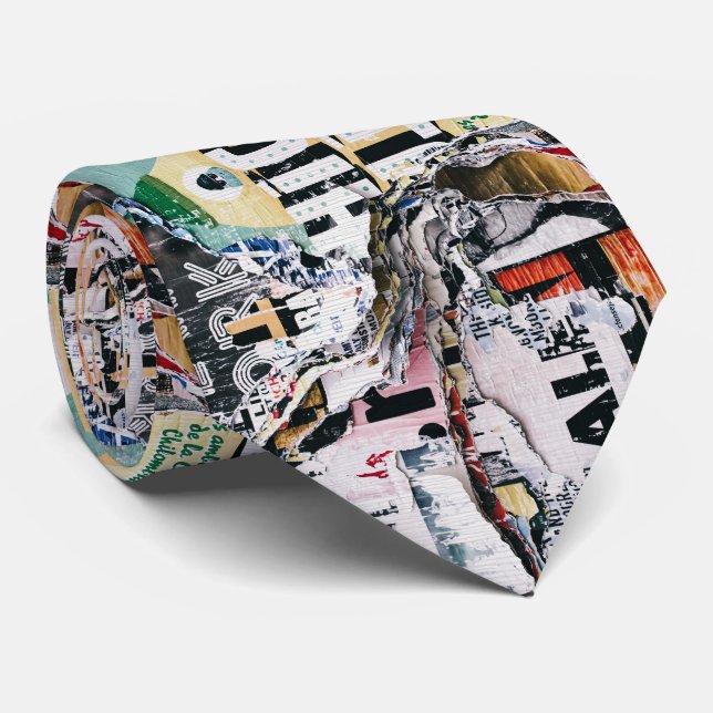 Urban Decay – Grunge Collage Tie (Rolled)