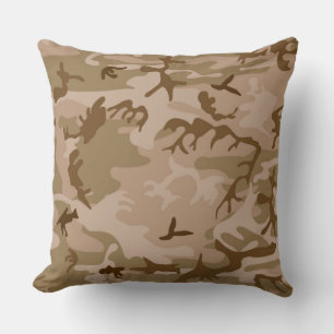Urban Desert Camouflage Throw Pillow