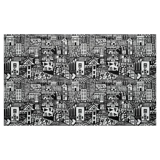 Urban Dream - Black Fabric (Fat Quarter)