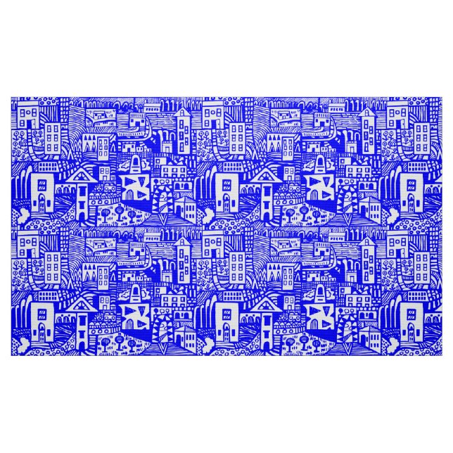 Urban Dream - Blue Fabric (Fat Quarter)