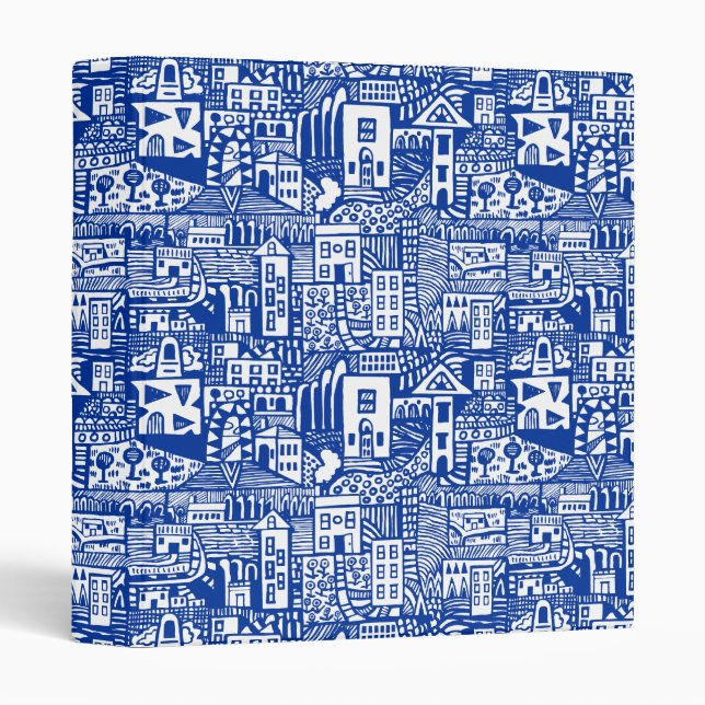 Urban Dream - Navy Blue and White Binder (Front/Spine)