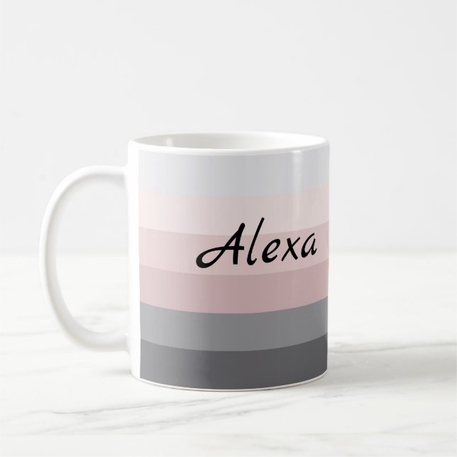 Urban Dusk Stripes  Coffee Mug (Left)