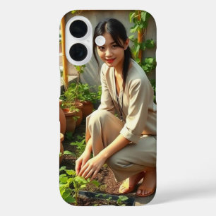Urban Eden in Bloom iPhone 16 Case