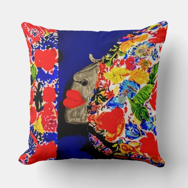 Urban Eden Muse Throw Pillow (Front)