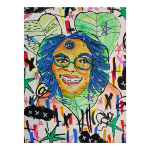 Urban Edgy Abstract Graffiti Poster   Summer Kaos