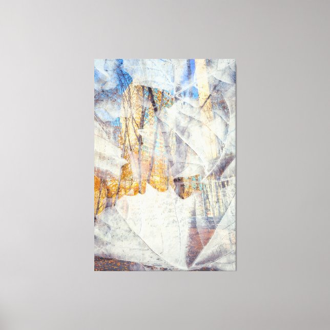 Urban Fall Abstract Canvas Print (Front)