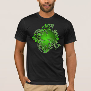 Urban Fantasy Green Griffin Grunge Mens T-Shirt