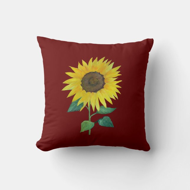 Urban Farm Sunflower Pillow (Front)