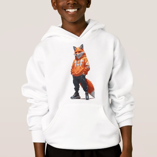 Urban Fox Vibes - Futuristic Streetwear Design (Front)