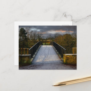 Urban Frosty Footbridge, Bradford Postcard