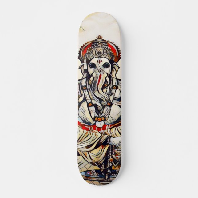 Urban Ganesha Indie Art Element Custom Pro Board Skateboard (Front)