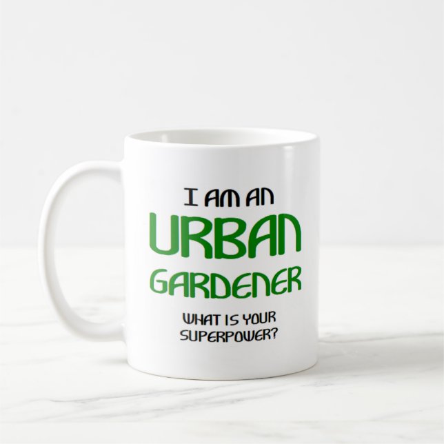urban gardener coffee mug (Left)
