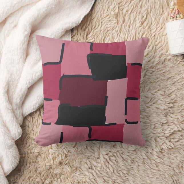 Urban Geo | Blush Muted | Hero Pattern Throw Pillow (Blanket)