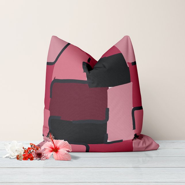 Urban Geo | Blush Muted | Hero Pattern Throw Pillow (Creator Uploaded)