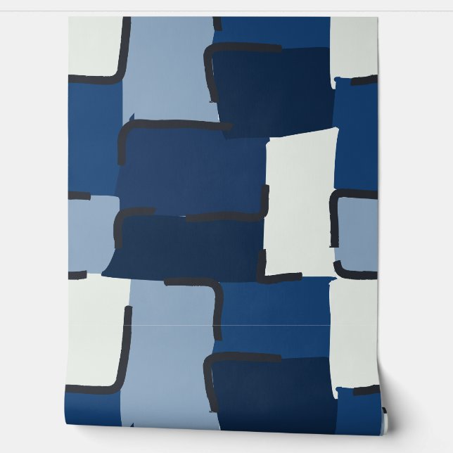 Urban Geo | Cobalt Cool | Hero Feature Wallpaper (Unrolling)