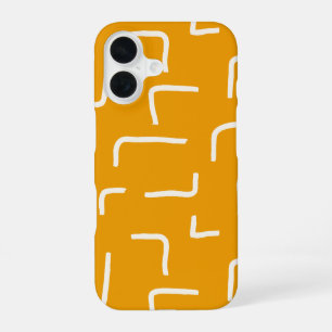 Urban Geo Terra Warm Blender Pattern iPhone 16 Case