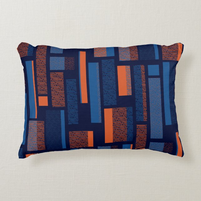 Urban geometric, modern seamless pattern accent pillow (Front)