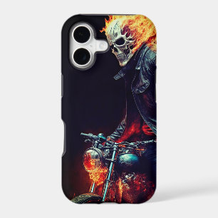 Urban Ghost Rider avec Art de Moto en Flammes