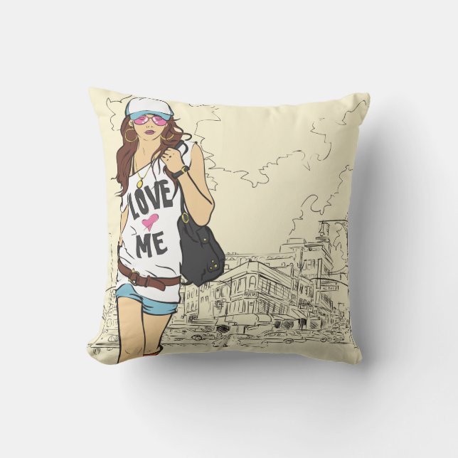 Urban Girl American MoJo Coussin (Recto)