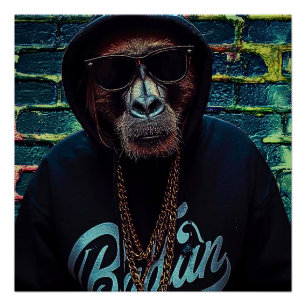 Urban Gorilla – Street Style Canvas Art Print
