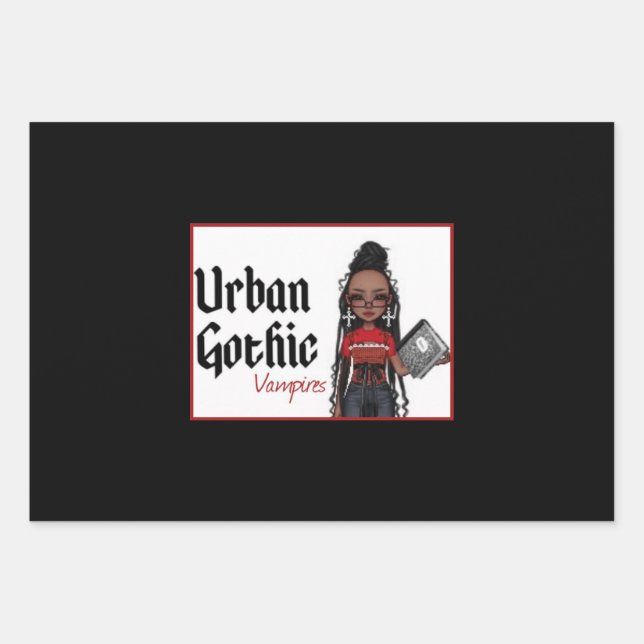 Urban Gothic Vampires Gift Wrap 10 (Front)