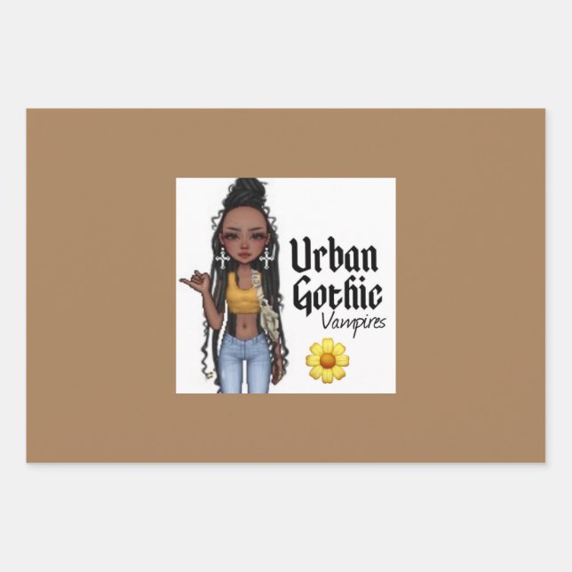 Urban Gothic Vampires Gift Wrap 4 (Front)