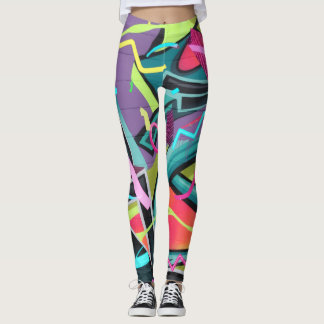 Urban graffiti01 leggings