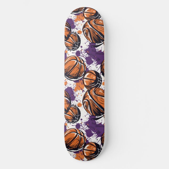 Urban Graffiti Basketball Skateboard (Front)