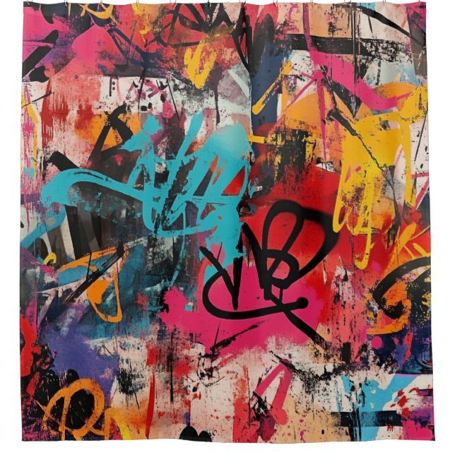 Urban Graffiti Collage with Bold Colours  Paint (Front)