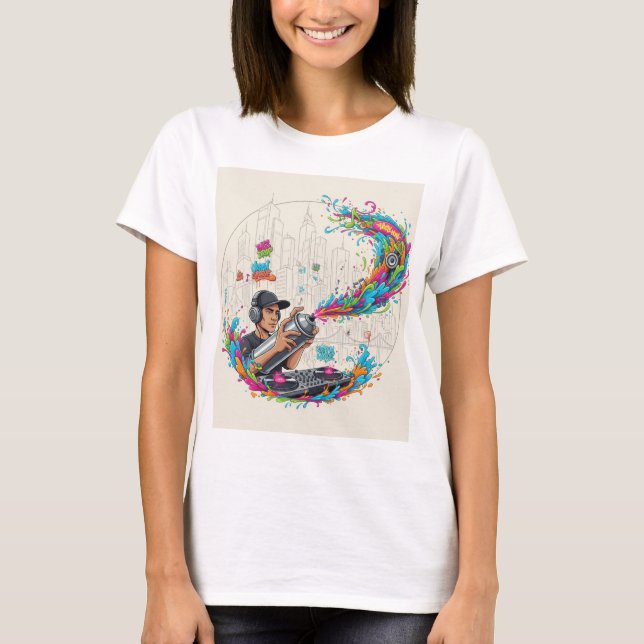 Urban Graffiti DJ Soundwave Tee (Front)
