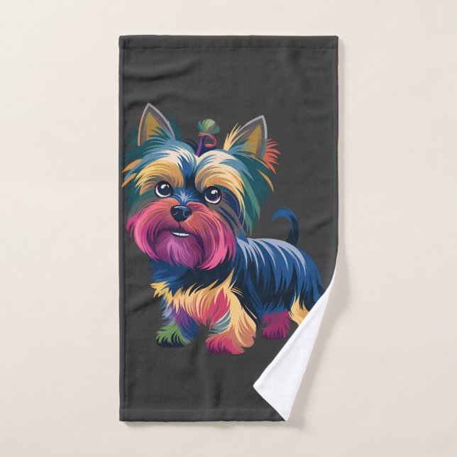 Urban Graffiti Dog Hand Towel (Hand Towel)