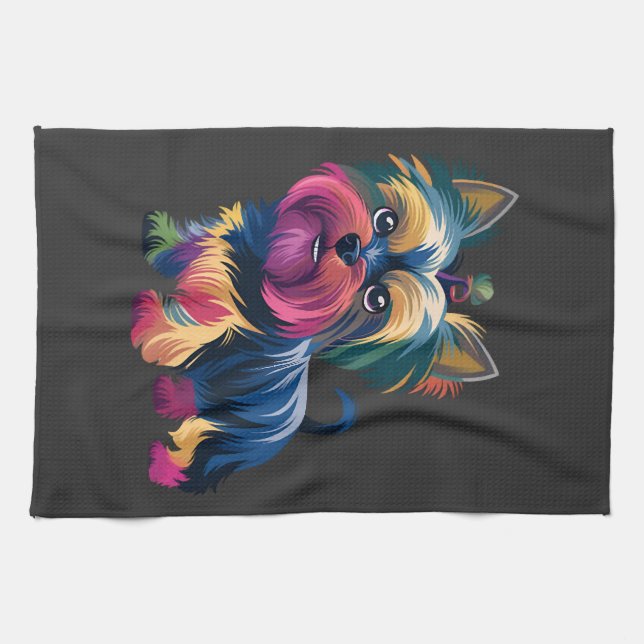 Urban Graffiti Dog Kitchen Towel (Horizontal)