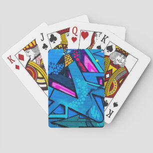 Urban graffiti  playing cards