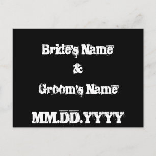 Urban Graffiti Save the Date Postcard