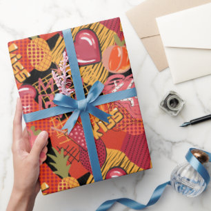 Urban Graffiti Street Art Pattern  Wrapping Paper