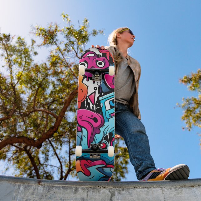 Urban Graffiti Street Art Splash Skateboard (Outdoor 1)