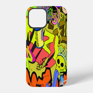 Urban Graffiti: Vintage Art Wall iPhone 12 Case