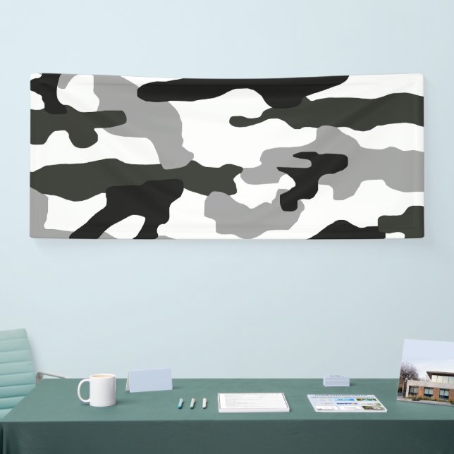 Urban grey camouflage no. 15 print   banner (Tradeshow)